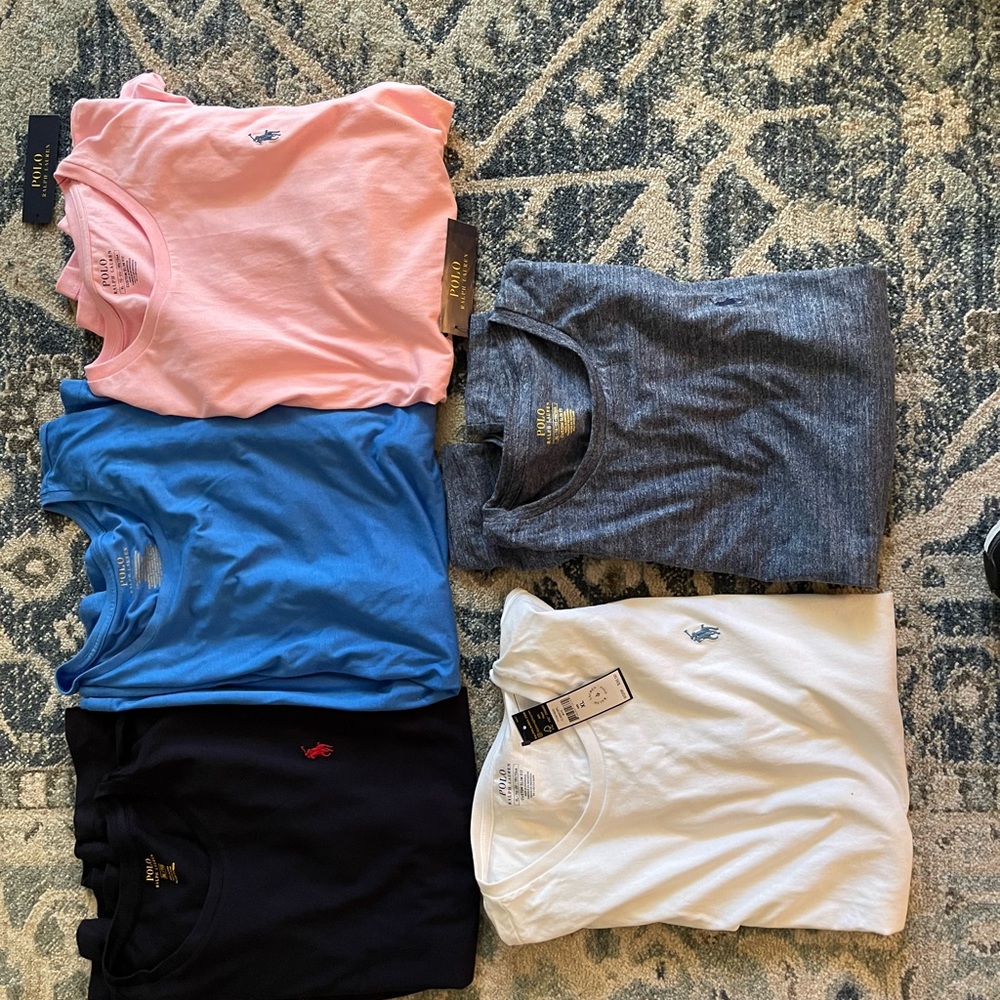 Polo by Ralph Lauren Kids Tees - Pink, Blue, Gray, Black, White